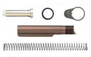 Aero Precision, Enhanced Carbine Buffer Kit, Buffer Tube Complete Assembly, Anodized Finish, Kodiak Brown, Fits AR15 - APRH101460C