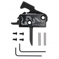 Rise Armament, Super Sporting Trigger, Join or Die, Flat Trigger, Anodized Finish, Black, Includes Anti-Walk Pins - RA-140F-JOD Rise Armament, Super Sporting Trigger, Join or Die, Flat Trigger, Anodized Finish, Black, Includes Anti-Walk Pins - RA-140F-JOD