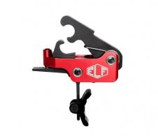Elftmann Tactical SE, Adjustable Trigger, Curved with Black Shoe, Fits AR-15, Anodized Finish, Red SE-B-C - SE-B-C