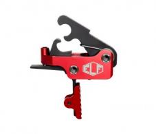 Elftmann Tactical SE Pro, Adjustable Trigger, Straight  Red Shoe, Fits AR-15, Anodized Finish, Red SE-PRO-R-S - SE-PRO-R-S