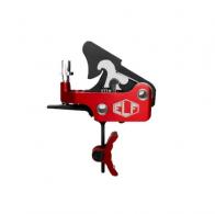 Elftmann SE Trigger Curved Full Adjustable Red Fit AR-15 - SE-R-C-FA