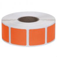 Action Target Square Target Pasters 7/8" Orange 1000 Count Roll - PAST-OR