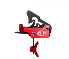 Elftmann Tactical Apex Pro, Adjustable Trigger, Curved with Red Shoe, Fits AR-15, Anodized Finish, Red APEX-PRO-R-C - APEX-PRO-R-C