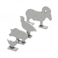 Birchwood Casey Silhouette Knock Over Targets - 4/ct (Chicken, Turkey, Pig and Ram) - BC-47422 Birchwood Casey Silhouette Knock Over Targets - 4/ct (Chicken, Turkey, Pig and Ram) - BC-47422