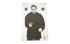 Action Target Tridents Concepts Tactical Target, Training Target, Black and White 100PK - TCT-MK1MOD6-100