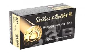 Sellier & Bellot 44 Mag, 240 Grain, Soft Point, 600 Rounds - SB44A