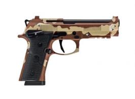 Beretta 92XI SAO Chocolate Chip 9mm, 4.7" Barrel, 18 Rounds - SPEC0730A18