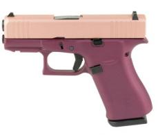 Glock 43X 9mm Custom Rose Gold Slide with Black Cherry Frame Cerakote - UX4350204FRNHHSKY Glock 43X 9mm Custom Rose Gold Slide with Black Cherry Frame Cerakote - UX4350204FRNHHSKY