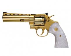 Colt Python .357 MAG 5" 24K Gold Frame, Parts, 6 Shot Revolver - PYTHONSP5WTSGLDSEC