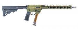 Freedom Ordnance, FX9 Elite, Semi-automatic Rifle, AR, 9MM, 14.5" Pinned (16" OAL) Barrel, Aluminum Frame, Flash Hider - FX9R16E-ODG