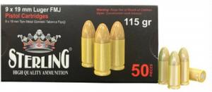 STERLING 9MM 115GR FMJ BRASS 50/1000 - SRL869877995574 STERLING 9MM 115GR FMJ BRASS 50/1000 - SRL869877995574