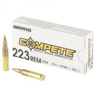 Ammo Inc, Compete, 223 Remington, 75 Grain, Open Tip Match Bullet, 20 Round Box - 223075-OTM-A20 Ammo Inc, Compete, 223 Remington, 75 Grain, Open Tip Match Bullet, 20 Round Box - 223075-OTM-A20