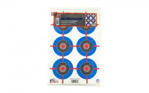 Pro-Shot Products, Splatter Shot, Multi-Bullseye, 12x18, 8 Pack, Multi Color - SPLTR-MB-8PK