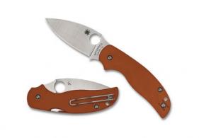 SPYDERCO SAGE 5 BRNT G-10 3" ORG - C123GBORP