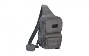 Evolution Outdoor, Shoulder Sling Pack, Tactical Bag, Polyester, Padded Shoulder Strap, Adjustable, MOLLE Webbing, Gray - 51317-EV