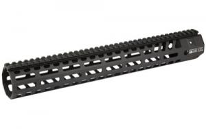 Angstadt Arms, Suppressor Series Handguard, 14.8" Long, 1.7" Inner Diameter, M-LOK, Fits AR-15, Anodized Finish, Black - AA015HGMSS