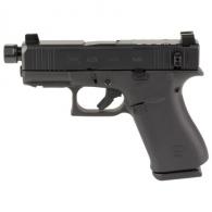 Glock 43X Hush Puppy 9mm Pistol 3.92" Threaded, Optic Ready  Threaded Barrel Black - UX4350204FRNPUPBKSCT