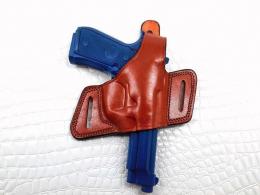 Brown Beretta 92FS OWB Thumb Break Compact Style Right Hand Leather Holster - B 5103 92 Brown Beretta 92FS OWB Thumb Break Compact Style Right Hand Leather Holster - B 5103 92