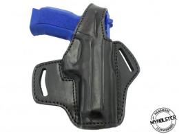 Black BUL Cherokee 9mm Full Size OWB Thumb Break Leather Right Hand Belt Holster - 42862225784988