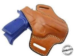 Brown Bersa Thunder .380 OWB Right Hand Thumb Break Leather Belt Holster - 41MYH105LP