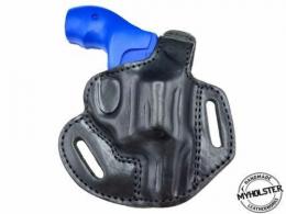 Right / Black .38 Special Colt Cobra (2017) OWB Thumb Break Right Hand Leather Belt Holster - 42862443626652