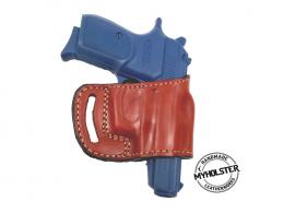 Brown Bersa Thunder .380 ACP OWB Yaqui Slide Style Right Hand Leather Belt Holster - TSG-IXDS