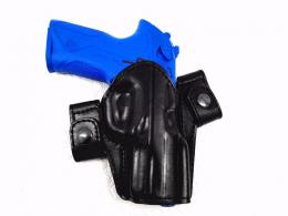 Black Bersa BP9CC OWB Leather Side Snap Belt Right Hand Holster - 42862540554396