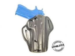 Black 1911 4" 5" OWB Open Top Belt Right Hand Leather Holster - 830MYH105OT Black 1911 4" 5" OWB Open Top Belt Right Hand Leather Holster - 830MYH105OT