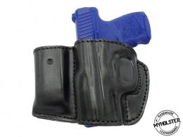 Black Leather Right Hand OWB Thumb Break Belt Holster Fits GLOCK 17 19 21,26,36,44 - B5102