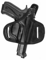 Black Leather Right Hand OWB Thumb Break Belt Holster Fits GLOCK 17 19 21,26,36,44