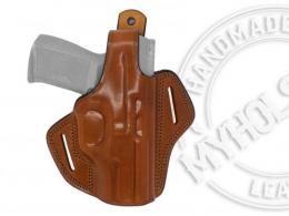 BROWN CANIK TP9 OWB Thumb Break Leather Belt Holster - 42862257668252
