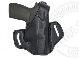 BLACK Sig Sauer P320 Compact 9mm OWB Thumb Break Leather Belt Holster - 42862186889372