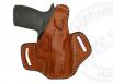 BROWN Sig Sauer P320 Compact 9mm OWB Thumb Break Leather Belt Holster - 42862186922140