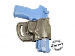 Black Ruger SR9c Yaqui Slide Belt Leather Holster - PCH1050560