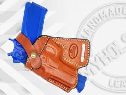 Brown / Left For Glock 34 SOB Small Of the Back Leather Holster - 42862254522524