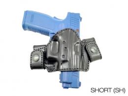 Black / SHORT OWB Snap-on Leather Belt  Holster Fits Beretta PX4 Storm Subcompact - 42862267891868