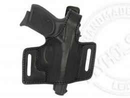 Black OWB Quick Draw Leather Slide Holster W/Thumb-Break Fits RUGER LC9s - 6MYH101LP