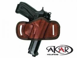 Brown Colt M1911 BLACK OR BROWN LEATHER QUICK DRAW BELT SLIDE OWB HOLSTER - B 5103 C11 Brown Colt M1911 BLACK OR BROWN LEATHER QUICK DRAW BELT SLIDE OWB HOLSTER - B 5103 C11