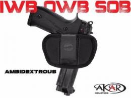 IWB OWB SOB Inside Outside Pants Clip-On/ Belt Slide Holster Fits GLOCK 42 - IC7246 SM