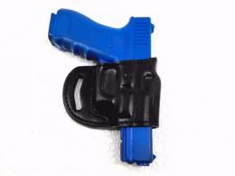 Black For Glock 17/22/31 Yaqui Style Slide Leather Belt Holster - 13MYH102LP_BL