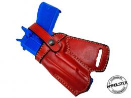 Brown / Left For Glock 23 SOB Small Of the Back Leather Holster - 13MYH104LP_LF_BR Brown / Left For Glock 23 SOB Small Of the Back Leather Holster - 13MYH104LP_LF_BR