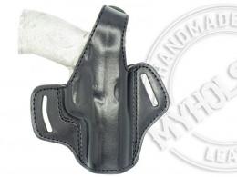 Black For Glock 17 Gen5 OWB Thumb Break Leather Belt Holster - 13MYH105LP_BL Black For Glock 17 Gen5 OWB Thumb Break Leather Belt Holster - 13MYH105LP_BL