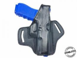 Black Smith & Wesson M&P 9 M2.0 Compact OWB Thumb Break Leather Belt Holster Fits - 13MYH105LP_BL