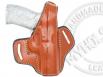 Brown Springfield XD-S 4" OWB Thumb Break Right Hand Leather Belt Holster - 13MYH105LP_BR