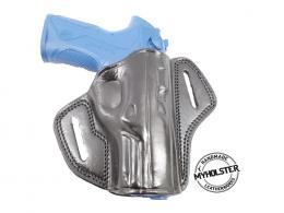 Black For Glock 21 OWB Open Top Two Slot Leather Belt Holster - 13MYH105OT_BL