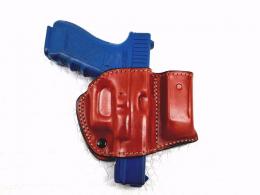 Brown For Glock 23 Belt Leather Holster with Mag Pouch Right Hand - 14MYH107LP_BR Brown For Glock 23 Belt Leather Holster with Mag Pouch Right Hand - 14MYH107LP_BR