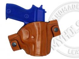 Brown CZ 75 B OWB Snap-on Right Hand Leather Holster - 192MYH109LP_BR