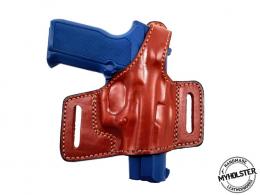 Brown S&W M&P Shield M2.0 OWB Thumb Break Compact Style Right Hand Leather Holster - 1MYH101LP_ _Br Brown S&W M&P Shield M2.0 OWB Thumb Break Compact Style Right Hand Leather Holster - 1MYH101LP_ _Br