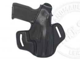 Black Ruger SR9c OWB Thumb Break Leather Right Hand Belt Holster - 1MYH105LP_BL