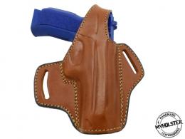 Brown TriStar T-120 9mm (FULL SIZE) OWB Thumb Break Leather Right Hand Belt Holster - 2MYH105LP_BR